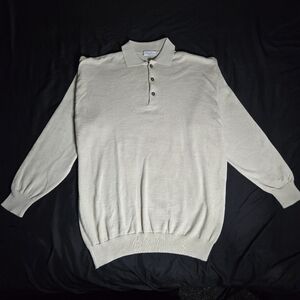 Visitor XL Beige Collard SweatShirt